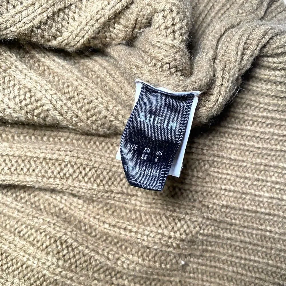 SHEIN Drop Shoulder O-Ring Quarter Zip Sweater size M Fall Winter - Picture 9 of 12